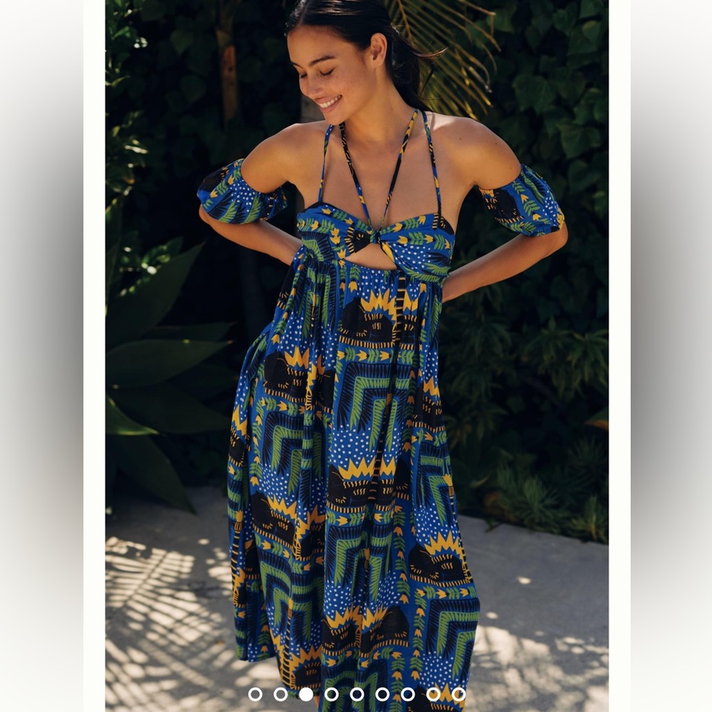 João Incerti for Anthropologie Strappy Bandeau‎ Dress small one cuff